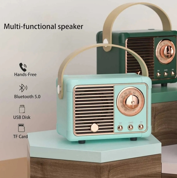 Dosmix Mini Retro Bluetooth Speaker - Picture 2 of 6